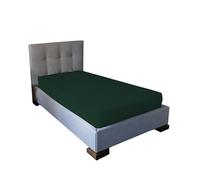 JENNY SESAL Lenzuolo sotto con angoli, in tinta unita, Letto Singolo, Matrimoniale, Piazza e Mezza - Vari Colori e Taglie (Verde pino, Singolo)