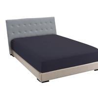 JENNY SESAL Lenzuolo sotto con angoli, in tinta unita, Letto Singolo, Matrimoniale, Piazza e Mezza - Vari Colori e Taglie (Grigio antracite, Singolo)