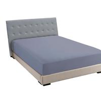 JENNY SESAL Lenzuolo sotto con angoli -tinta unita- MADE IN ITALY- letto matrimoniale, singolo e una piazza e mezza- ampia scelta di colori e taglie (Grigio scuro, Una piazza e mezza)