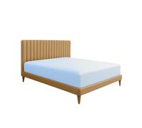 JENNY SESAL Lenzuolo sotto con angoli - tinta unita - MADE IN ITALY- letto matrimoniale, singolo e una piazza e mezza- ampia scelta di colori e taglie (Azzurro, Matrimoniale)