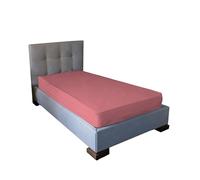 JENNY SESAL Lenzuolo sotto con angoli -tinta unita- MADE IN ITALY-matrimoniale, singolo, piazza e mezza e piazza e mezza Francese (Rosa Antico, Singolo)