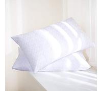 JENNY SESAL Set 2 Federe Copricuscini in Spugna Jersey elasticizzato con Cerniera Laterale - Misura 50x80 cm