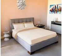 Jenny Sesal Set completo letto in Flanella Anti-Pilling - Marissa - Singolo, una piazza e mezza e matrimoniale - caldo e morbido al tatto (Martimoniale, beige)