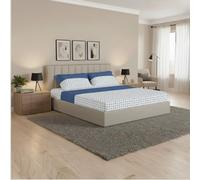 Jenny Sesal Set completo letto in Flanella Anti-Pilling - Marissa - Singolo, una piazza e mezza e matrimoniale - Calde e morbide al tatto (Martimoniale, blu)