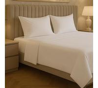 Jenny Sesal - Set Completo Letto in Tinta Unita, 100% microfibra, Made in Italy, Garantisce Comfort - Include Lenzuolo Sopra, Federa, Lenzuolo Sotto con Angoli (Panna, Matrimoniale)