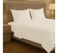 Jenny Sesal - Set Completo Letto in Tinta Unita, 100% microfibra, Made in Italy, Garantisce Comfort - Include Lenzuolo Sopra, Federa, Lenzuolo Sotto con Angoli (Bianco, Matrimoniale)