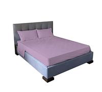 Jenny Sesal Set lenzuola letto - tinta unita - Made in Italy Completo Matrimoniale - GLICINE - Set Lenzuola + Federe