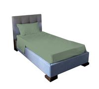 Jenny Sesal Set lenzuola letto - tinta unita - Made in Italy Completo Singolo - VERDE SALVIA - Set Lenzuola+Federe