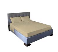 Jenny Sesal Set lenzuola letto - tinta unita - Made in Italy Completo Una Piazza e Mezza - OCRA - Set Lenzuola+Federe