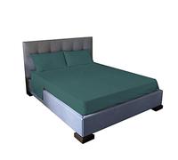 Jenny Sesal Set lenzuola letto - tinta unita - Made in Italy Completo Una Piazza e Mezza - VERDE MENTA - Set Lenzuola+Federe