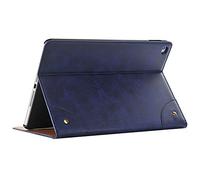 Jennyfly Cover per iPad Air 2, ultra sottile in pelle PU con slot per schede Smart Hand Free Book Style Custodia per iPad Air 2 da 9,7", colore: Blu