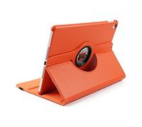 Jennyfly Custodia protettiva per iPad Mini 5, multifunzione girevole a 360 gradi, in pelle PU, supporto vivavoce, con fodera in microfibra per iPad Mini 4/Mini 5 da 8,9", colore: Arancione