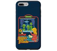 Jenny's New Friends UFO Alien Retro Funny Adult Humor Custodia per iPhone 7 Plus/8 Plus