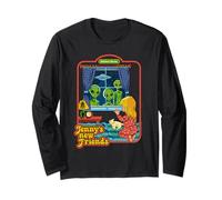 Jenny's New Friends UFO Alien Retro Funny Adult Humor Maglia a Manica