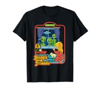 Jenny's New Friends UFO Alien Retro Funny Adult Humor Maglietta