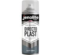 JENOLITE Directoplast Vernice lucida | GRIGIO ARDESIA | 400ml | Vernice spray multisuperficie | Per tutti i tipi di plastica | Nessun primer richiesto | RAL7031