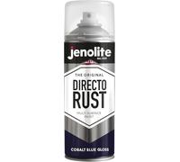 JENOLITE Directorust Vernice Aerosol Lucida | BLU COBALTO | Vernice spray multisuperficie | Per l'uso su legno, metallo, plastica, ceramica e superfici arrugginite | 400ml | RAL5013