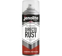 JENOLITE Directorust Vernice Aerosol Lucida | ROSSO CARINALE | Vernice spray multisuperficie | Per l'uso su legno, metallo, plastica, ceramica e superfici arrugginite | 400ml| RAL3001
