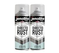 JENOLITE Directorust Vernice Satinata | UOVO D'ANATRA BLU | Vernice spray multisuperficie | Per l'uso su aperture in legno, metallo, plaspa, ceramiche e arrugginite | 2 x 400 ml (BS 16C33)