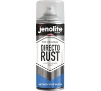 JENOLITE Directorust vernice spray lucida metallizzata | BLU | Vernice multisuperficie | Primer, fondo e finitura all-in-one | 400 ml