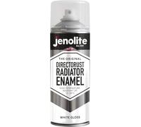 JENOLITE Directorust vernice spray per radiatori | BIANCO | Finitura lucida | Resistente a 130ºC | Durevole, antigraffio e resistente | Nessun primer necessario | 400 ml