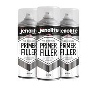 JENOLITE Primer Filler vernice spray | Bianco | Vernice primer multi-superficie ad alto riempimento | Riempie piccole ammaccature e graffi | Perfetto per carrozzeria, modelli di stampanti 3D e altro |