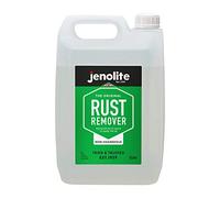 JENOLITE Rimozione della ruggine Non pericoloso | rispettoso dell'ambiente | Antiruggine a base acqua per ferro, acciaio, cromo, rame, ottone | Ideale per serbatoi di carburante arrugginiti | 5 litri