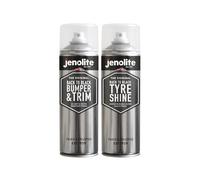 JENOLITE Torna a Black Bumper & Trim 2 x 500ml Torna a Black Trim Restorer | Gomma sbiadita per auto, paraurti e rifiniture, protezione UV e lucentezza senza striature