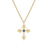 Jenosy Collana da donna in oro Gesù oro personalizzato con delicata collana con ciondolo da donna ipoallergenico placcato oro 14 carati, medium, Ottone, Nessuna pietra preziosa