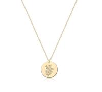 Jenosy Collana Donna Fiori di Nascita Oro 18K Collana Pendente Ipoallergenica Gioiello Moda Compleanno Regalo per Donne Ragazze (Giglio della valle)