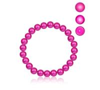 JENSVOIR Miracle Beads - Braccialetto da donna con filo iridescente, perline 3D in colore mutevole, braccialetto elasticizzato scintillante sotto il sole e la luce