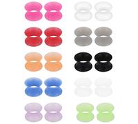 Jenxnjsjo Calibri Kit di dilatazione dell'orecchio 00 Gauges Gauge Stretching Kit Calibri per Orecchie Ear Gauge Kit di stretching 00g Tappi 0g Tappi 2g Tappi Gauges 0 Gauge Orecchini 00 Calibri per
