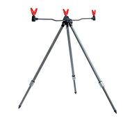 Jenzi Supporto per canna da pesca - Tripod con cuscino a V 60 - 100 cm