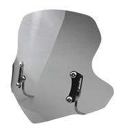 Jeocoai Deflettore parabrezza moto Parabrezza per moto per Deflettori del per vento ispessiti per(Grigio)