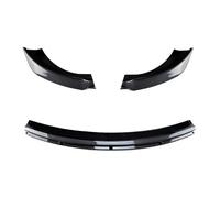 Jeocoai Paraurti anteriore Spoiler per paraurti anteriore per Tesla per modello 3 2017-2023 Piastra protezione della lama divisore inferiore nera(Carbon Fiber Look)
