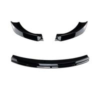 Jeocoai Paraurti anteriore Spoiler per paraurti anteriore per Tesla per modello 3 2017-2023 Piastra protezione della lama divisore inferiore nera(Glossy Black)