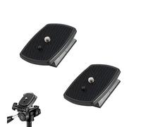 JeoPoom 2 PCS Piastra a Sgancio Rapido per Fotocamera, Plastica ABS Piastra a Sgancio Rapido per Treppiede con Piastra a Rilascio Rapida con Filettatura 1/4", per Fotocamera Digitale DSLR SLR