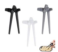 JeoPoom 3 Pezzi Bacchette per Dita per Giocatori, Snack Bacchette di Dito, Bacchette Ecologiche e Riutilizzabili, Bacchette di Plastica per Snack a Mano, Gaming, Ciambelle Alimentari(9,5CM)