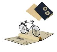 JeoPoom 3D Pop-up Carta Biglietto di Auguri con Biciclette in 3D di Laurea(Biciclette)
