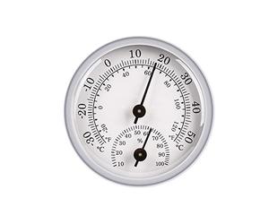 JeoPoom Termo-Igrometro, Accessorio per la Sauna, 2 in 1 Termometro e Igrometro da Parete, Temperatura di Misurazione e umidità Ampiamente utilizzate in Case, Uffici, Officine, Scuole, Mercati, ECC