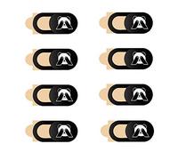 JeoPoom Webcam Cover[8 Pezzi], Copri Webcam Slider Copertura Webcam Ultra Sottile Front Camera Cover per Laptop, PC, Tablet, Smartphones(Modello Panda)