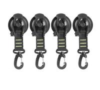 Jeorywoet 4 Ganci a Ventosa con moschettone: Ganci di Fissaggio per Tenda da Campeggio e tendalino Laterale per Auto