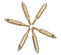 Jeorywoet 6 Punte di Freccia Punte di Freccia in Ottone con fischio di sonore per individuare o divertirsi con Gli Amici