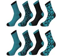 Jepa - Calzini Sportivi in Cotone - Calzini Uomo, Calze Donna, Calzettoni Bambino - Calze Corte o Lunghe, Calzettoni Tinta Unita a Righe e con Disegni - Pacchi Multipli da 8 Paia