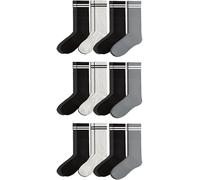 Jepa - Calzini Sportivi in Cotone - Calzini Uomo, Calze Donna, Calzettoni Bambino - Calze Corte o Lunghe, Calzettoni Tinta Unita a Righe e con Disegni - Pacchi Multipli da 12 Paia