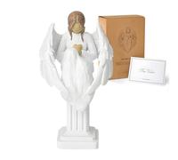 JEPELUS Statuetta di Angelo Custode - Regalo di Simpatia per Lutto, Perdita della Persona Cara e Ringraziamento per Guarigione - Statua per Donne