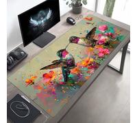 JEPGFOU Tappetino per Mouse da Gioco Grande Esteso 1000x400x3mm, XXL Tappetino Mouse Uccello, Rosa, Tappeto Pad con Base in Gomma Antiscivolo, Desk Mat per Ufficio PjY9166 1-3