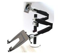 JEQGDLUI 10"-15,6" Laptop + 10quot; -27quot; Supporto for monitor Supporto da tavolo for laptop a doppio braccio Supporto for laptop da scrivania for notebook(AOC-LP1202-LP20)
