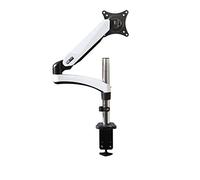 JEQGDLUI Alluminio 27 pollici 2-7 kg 360 Ruota Morsetto Air Press Gas Puntone Tv Lcd Montaggio Da Tavolo Monitor Molla A Gas Schermo Desktop staffa di supporto(White clamp base)