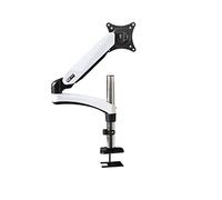 JEQGDLUI Alluminio 27 pollici 2-7 kg 360 Ruota Morsetto Air Press Gas Puntone Tv Lcd Montaggio Da Tavolo Monitor Molla A Gas Schermo Desktop staffa di supporto(White grommet)